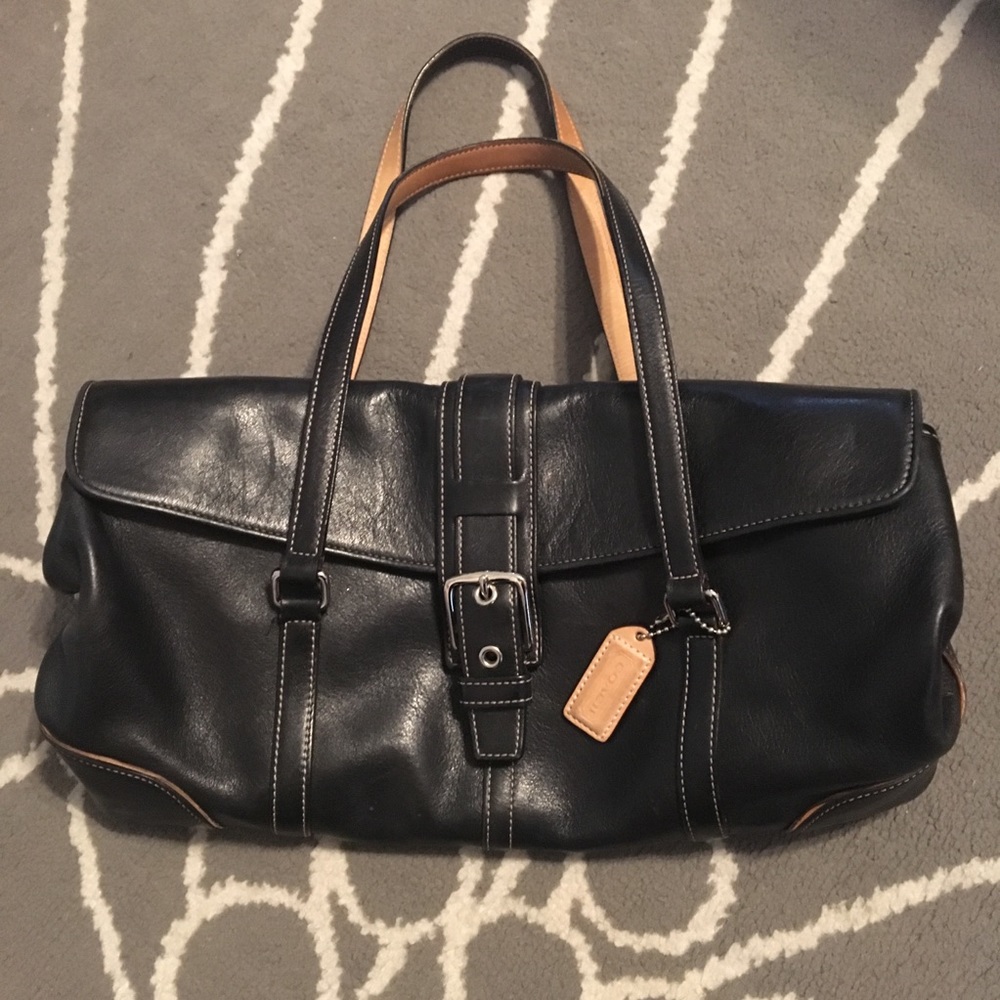 Coach purse - black leather